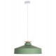 Φωτιστικό οροφής μονόφωτο από μέταλλο σε χρώμα πράσινο Φ40x116