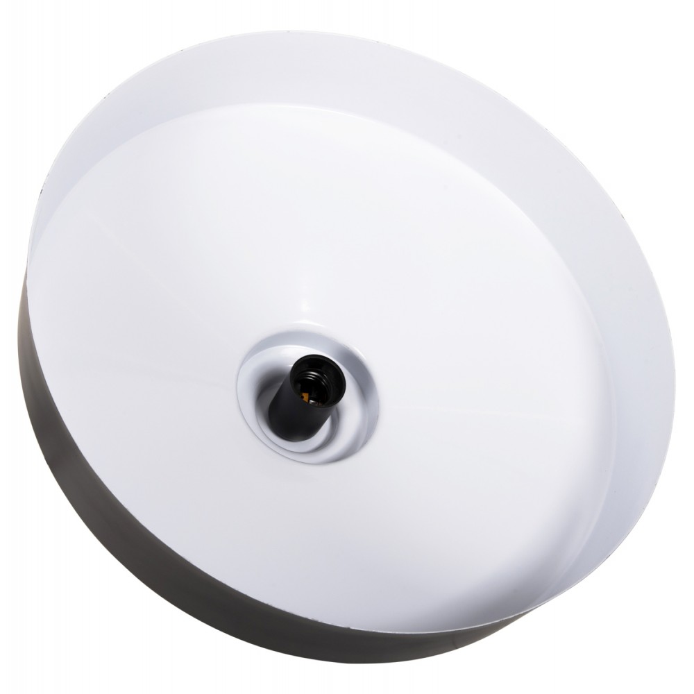 Φωτιστικό οροφής μονόφωτο από μέταλλο σε χρώμα μαύρο Φ40x116