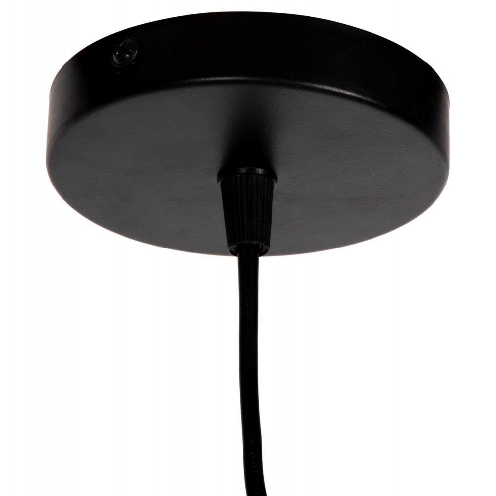 Φωτιστικό οροφής μονόφωτο από μέταλλο σε χρώμα μαύρο Φ40x116