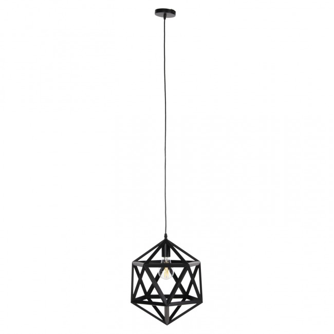 Φωτιστικό οροφής μονόφωτο από μέταλλο σε χρώμα μαύρο 30x30x35