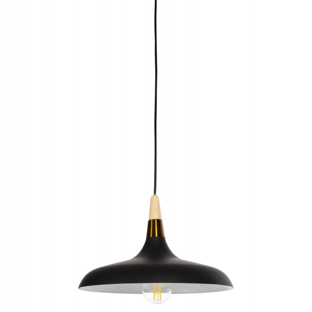 Φωτιστικό οροφής μονόφωτο από μέταλλο σε χρώμα μαύρο 35x35x112