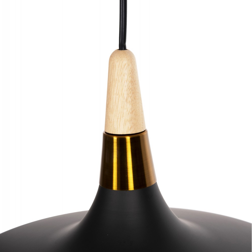 Φωτιστικό οροφής μονόφωτο από μέταλλο σε χρώμα μαύρο 35x35x112