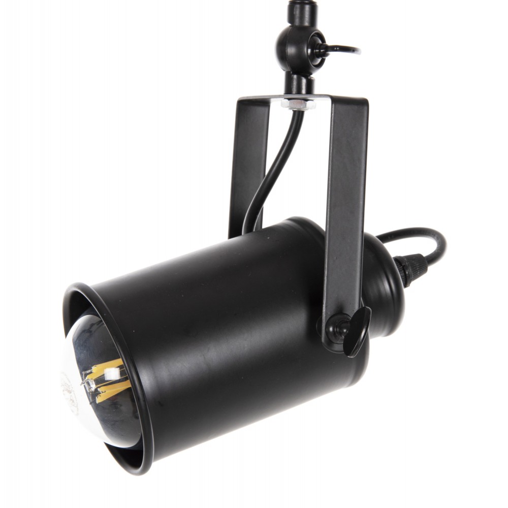 Φωτιστικό οροφής πολύφωτο από μέταλλο σε χρώμα μαύρο 70,5x14x50