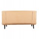 Καναπές κρεβάτι "ASMA" διθέσιος από βελούδο σε χρώμα μπέζ 142x96x74