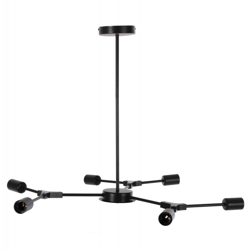 Φωτιστικό οροφής πολύφωτο από μέταλλο σε χρώμα μαύρο 75x75x75