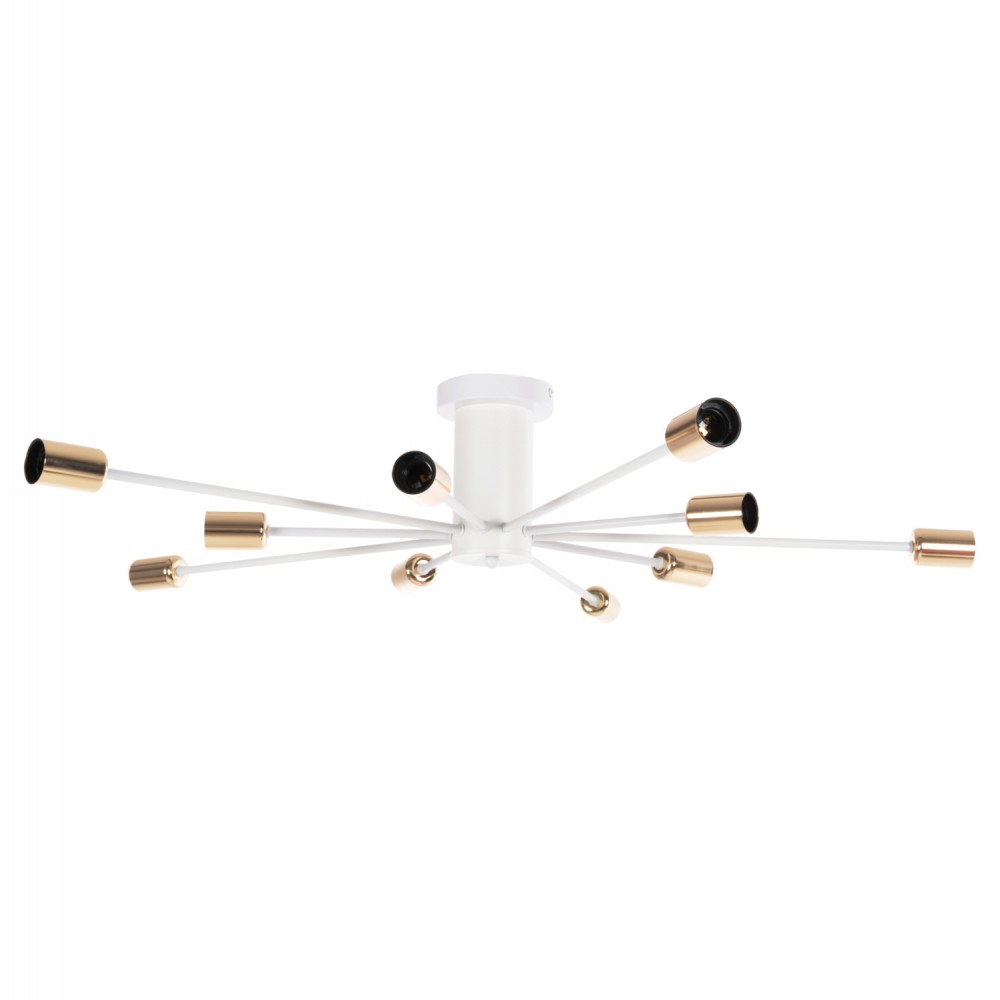 Φωτιστικό οροφής πολύφωτο από μέταλλο σε χρώμα λευκό 95x95x18,5