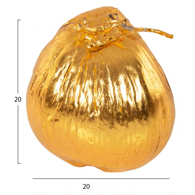 Διακοσμητικό επιτραπέζιο "ΚΑΡΥΔΑ" σε χρώμα χρυσό 20x20x20