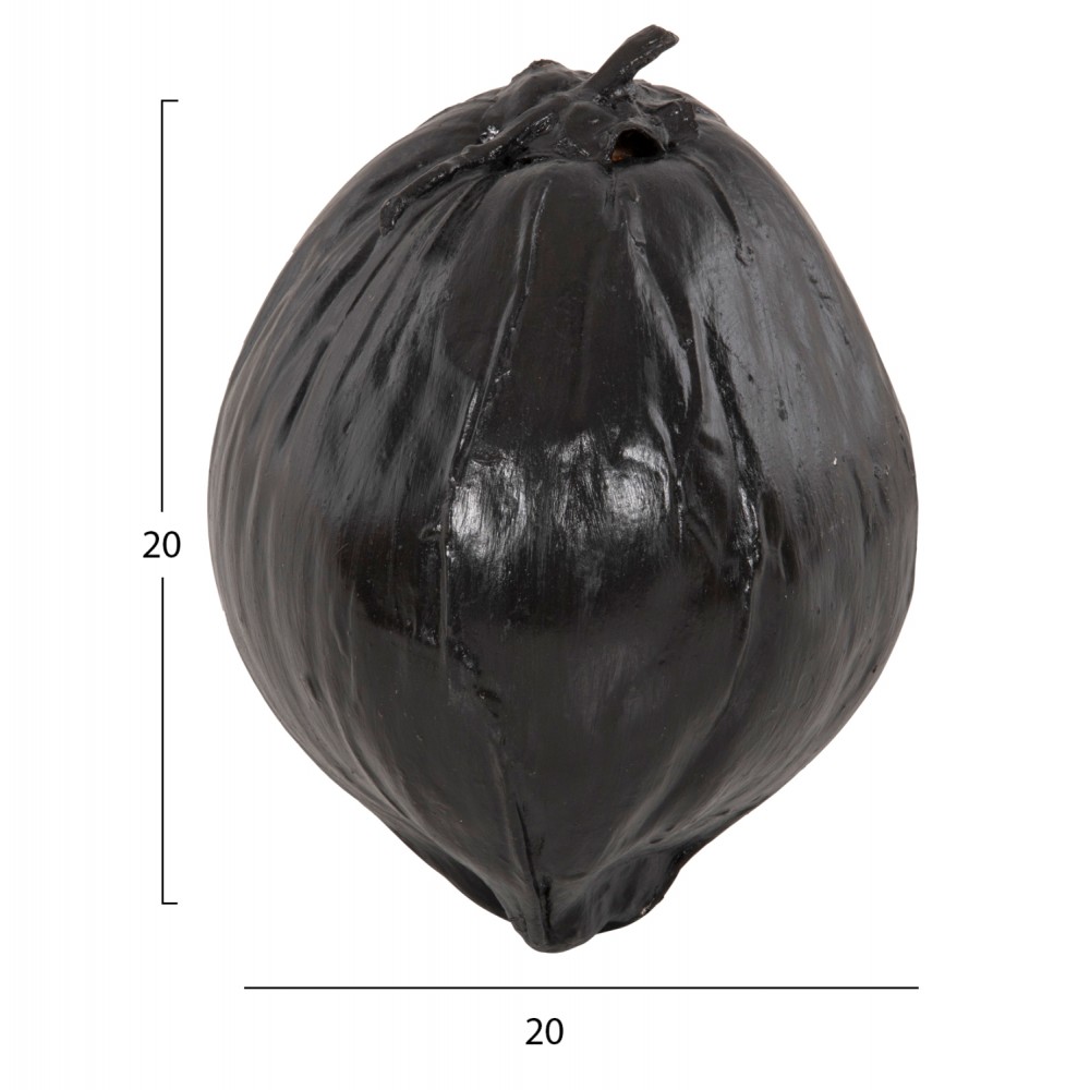 Διακοσμητικό επιτραπέζιο "ΚΑΡΥΔΑ" σε χρώμα μαύρο 20x20x20