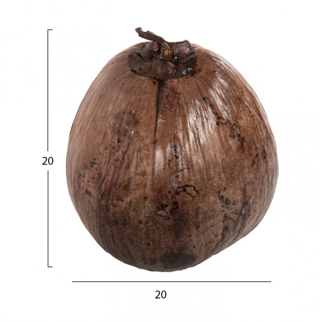 Διακοσμητικό επιτραπέζιο "ΚΑΡΥΔΑ" σε χρώμα καρυδί 20x20x20