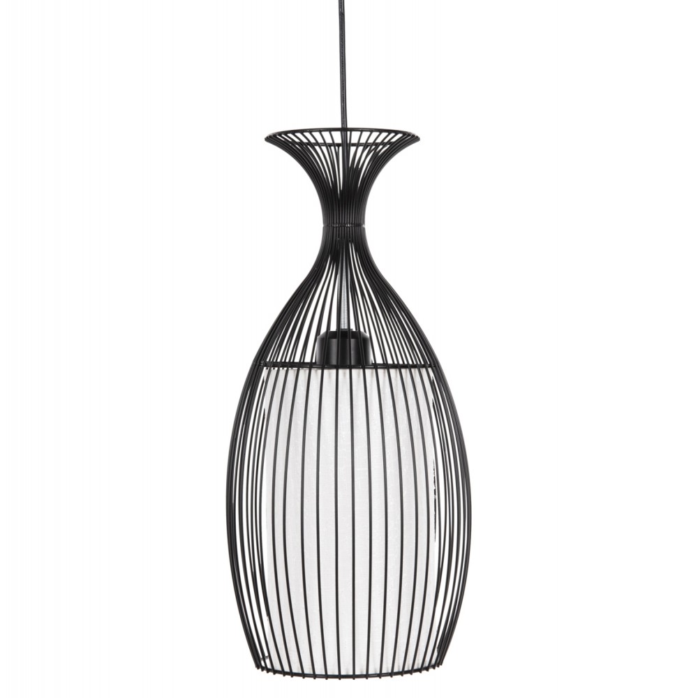 Φωτιστικό οροφής μονόφωτο από μέταλλο σε χρώμα μαύρο 20x20x131