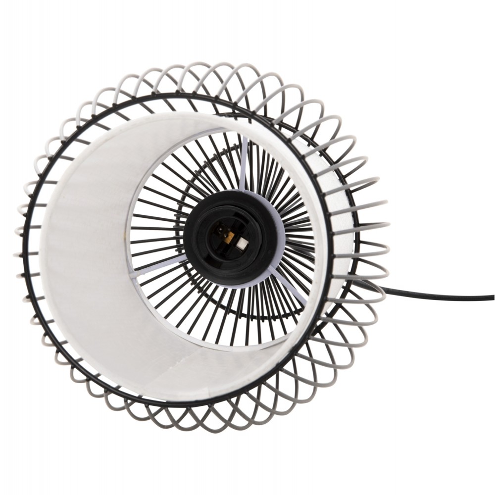 Φωτιστικό οροφής μονόφωτο από μέταλλο σε χρώμα μαύρο 20x20x131