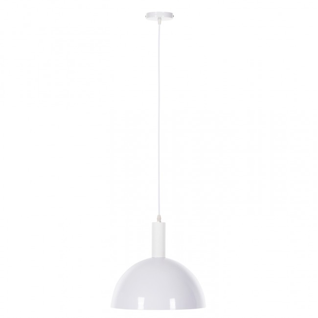 Φωτιστικό οροφής μονόφωτο από μέταλλο σε χρώμα λευκό Φ29,5Χ119