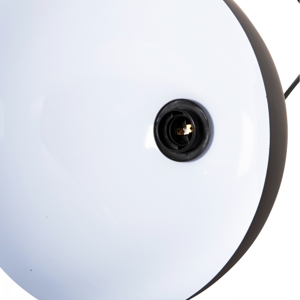 Φωτιστικό οροφής μονόφωτο από μέταλλο σε χρώμα μαύρο Φ29Χ121