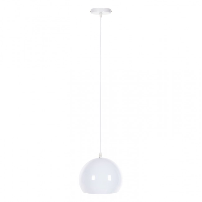 Φωτιστικό οροφής μονόφωτο από μέταλλο σε χρώμα λευκό 19x19x115