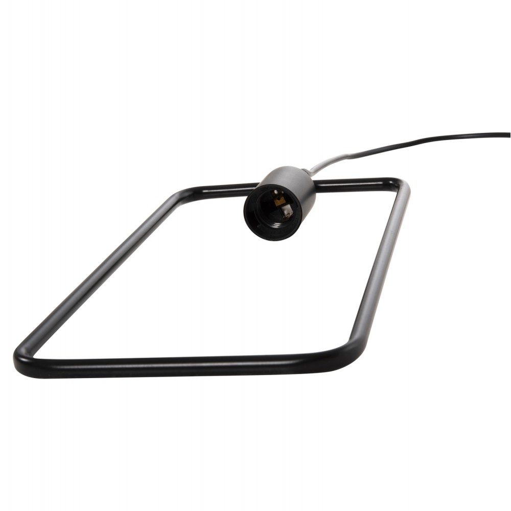 Φωτιστικό οροφής μονόφωτο από μέταλλο σε χρώμα μαύρο 17,5x133