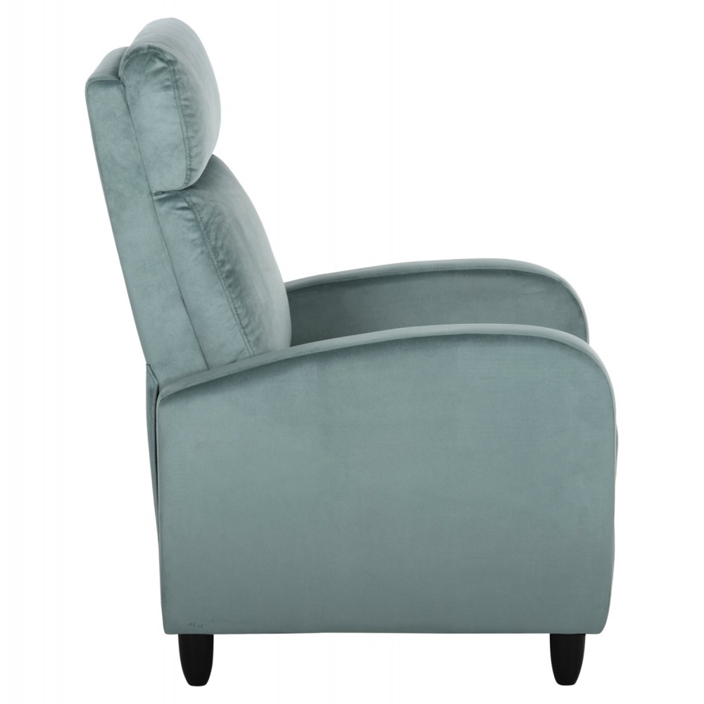 Πολυθρόνα "RELAX HIBER" από βελούδο σε χρώμα φυστική 67,5x90x104