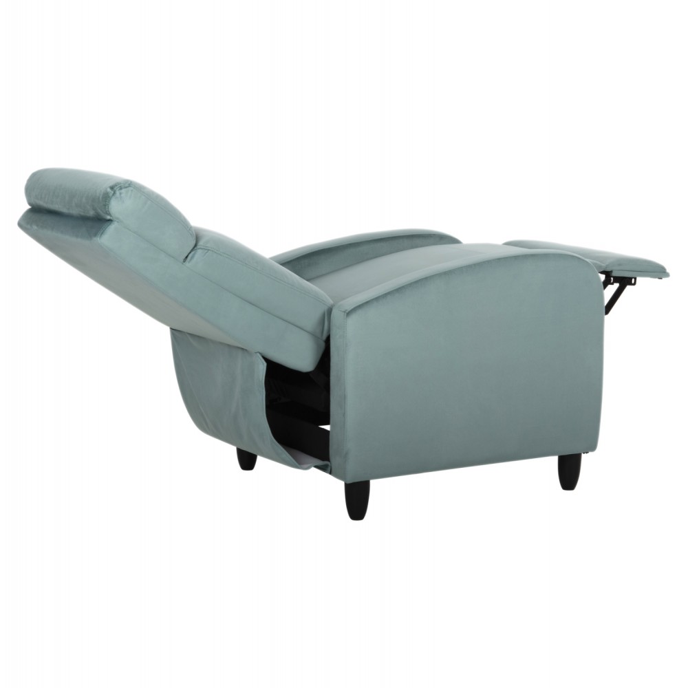 Πολυθρόνα "RELAX HIBER" από βελούδο σε χρώμα φυστική 67,5x90x104