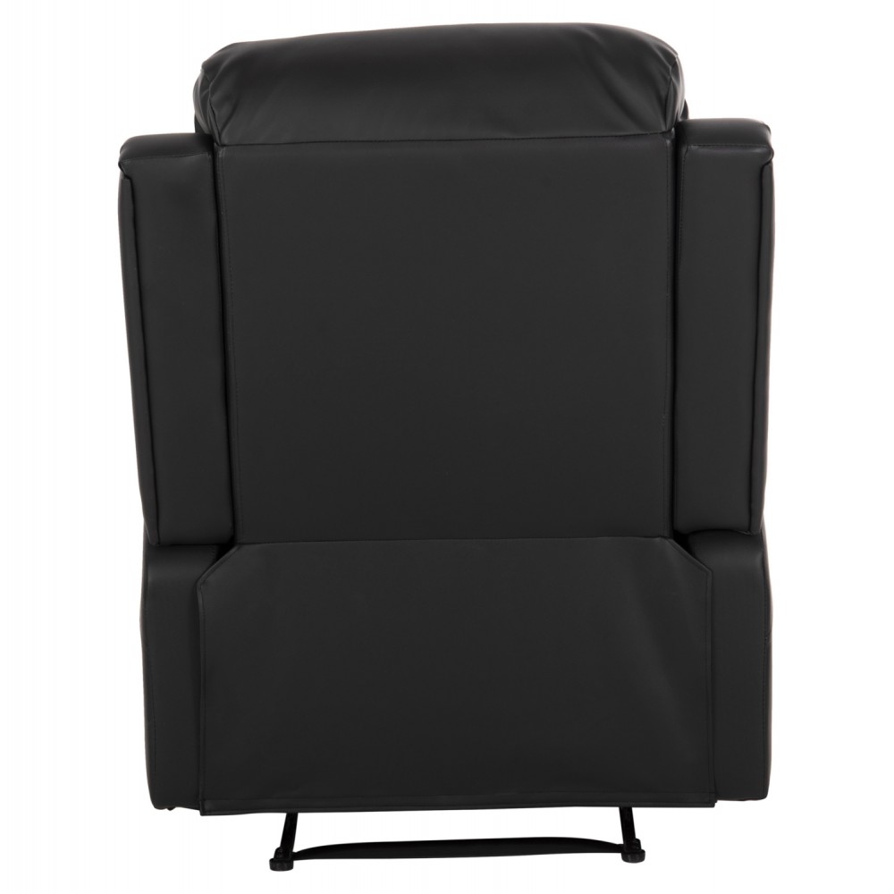 Πολυθρόνα μασαζ "HAPPER" από PU σε χρώμα μαύρο 76x94x102