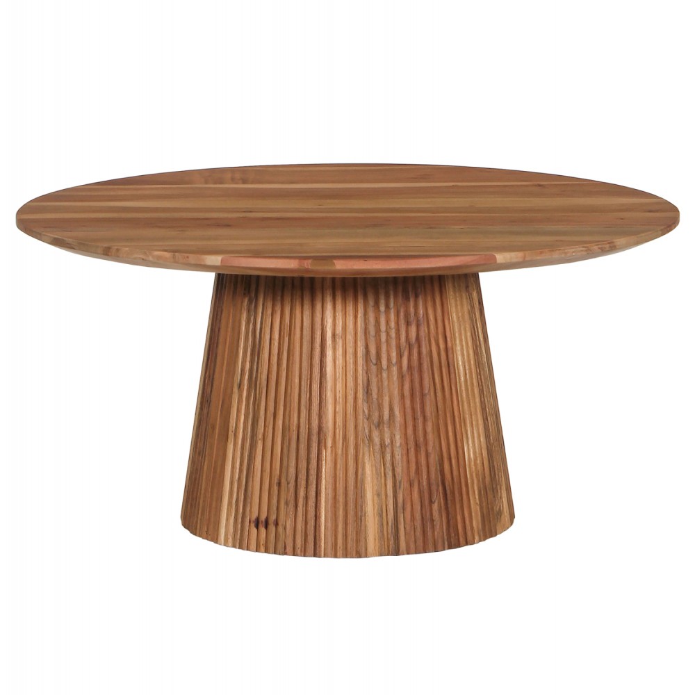 Τραπέζι σαλονιού "GROOT" σε χρώμα φυσικό Φ80x48