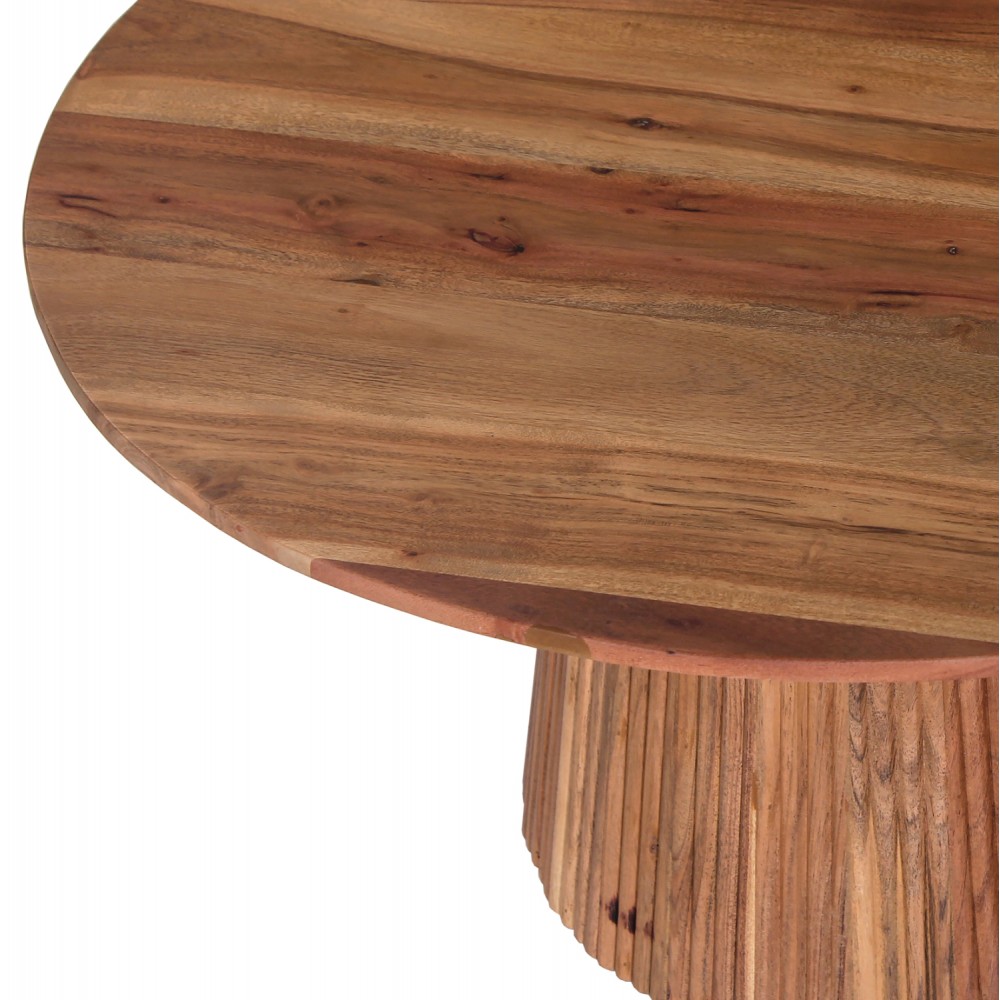 Τραπέζι σαλονιού "GROOT" σε χρώμα φυσικό Φ80x48