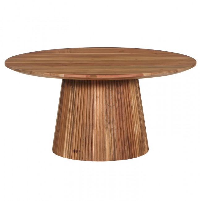 Τραπέζι σαλονιού "GROOT" σε χρώμα φυσικό Φ80x48