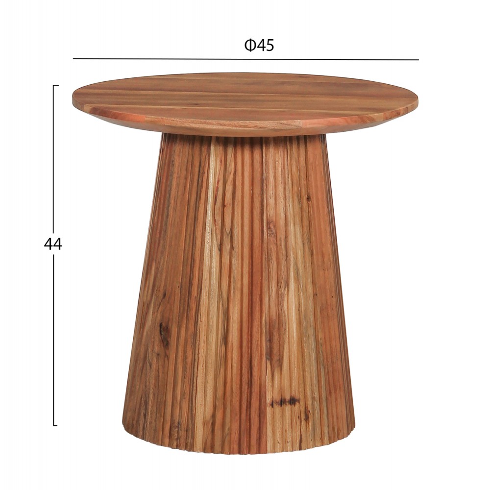 Τραπέζι βοηθητικό "GROOT" σε χρώμα φυσικό Φ45x44