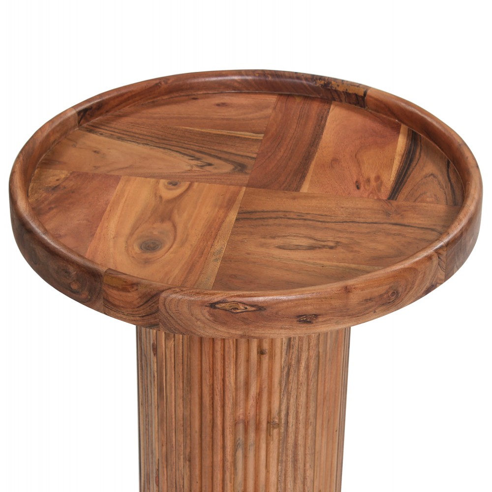 Τραπέζι σαλονιού "RAJJEH" σε χρώμα φυσικό Φ50x60