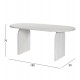 Τραπέζι τραπεζαρίας "ΗΟΝΚΥ" σε χρώμα λευκό 180x90x76