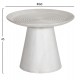 Τραπέζι σαλονιού "ROSS" σε χρώμα λευκό Φ60x45