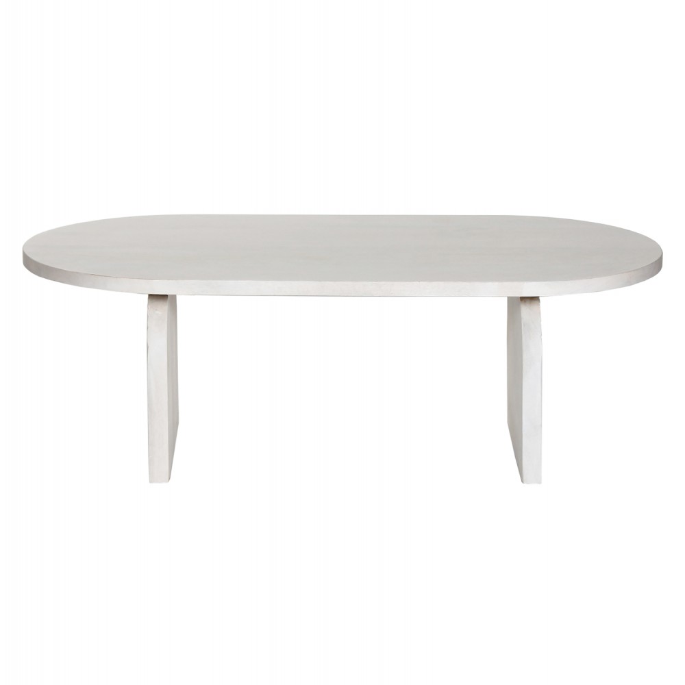 Τραπέζι σαλονιού "HONKY" σε χρώμα λευκό 130x60x35