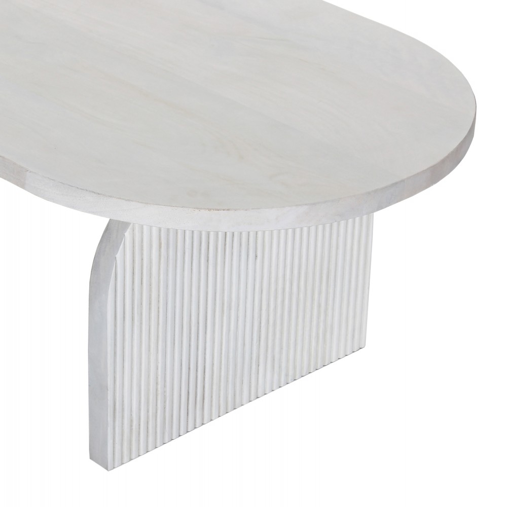 Τραπέζι σαλονιού "HONKY" σε χρώμα λευκό 130x60x35