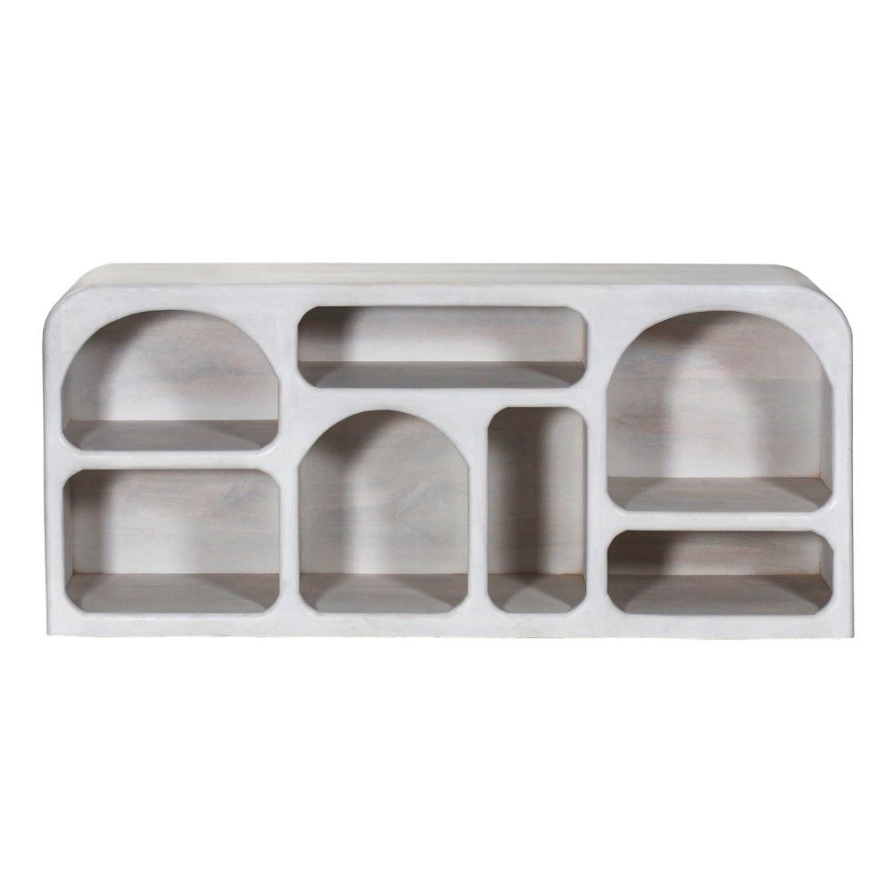 Μπουφές "HANDYR" από ξύλο σε λευκό χρώμα 165x35x75