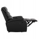 Πολυθρόνα relax "YASUMU" από PU σε χρώμα μαύρο 80x93x100