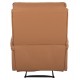 Πολυθρόνα relax "YASUMU" από PU σε χρώμα καφέ 80x93x100