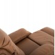 Πολυθρόνα relax "YASUMU" από PU σε χρώμα καφέ 80x93x100