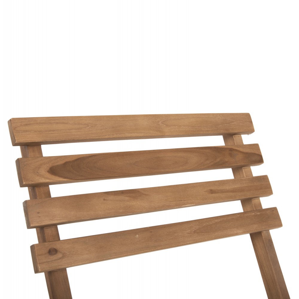 Σετ εξωτερικού χώρου 3τμχ από ξύλο σε φυσικό χρώμα 46x50x88,5