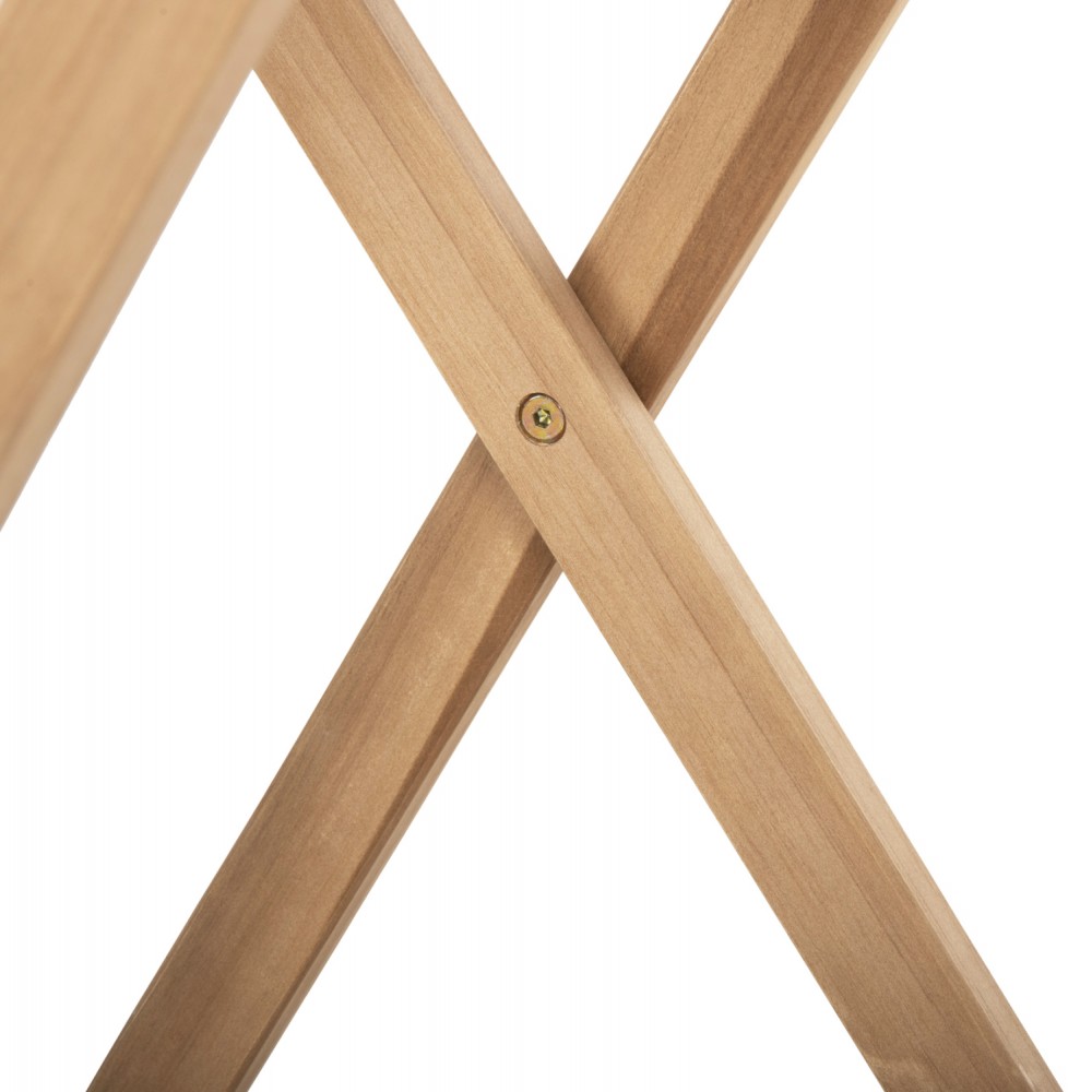 Σετ εξωτερικού χώρου 3τμχ από ξύλο σε φυσικό χρώμα 46x50x88,5