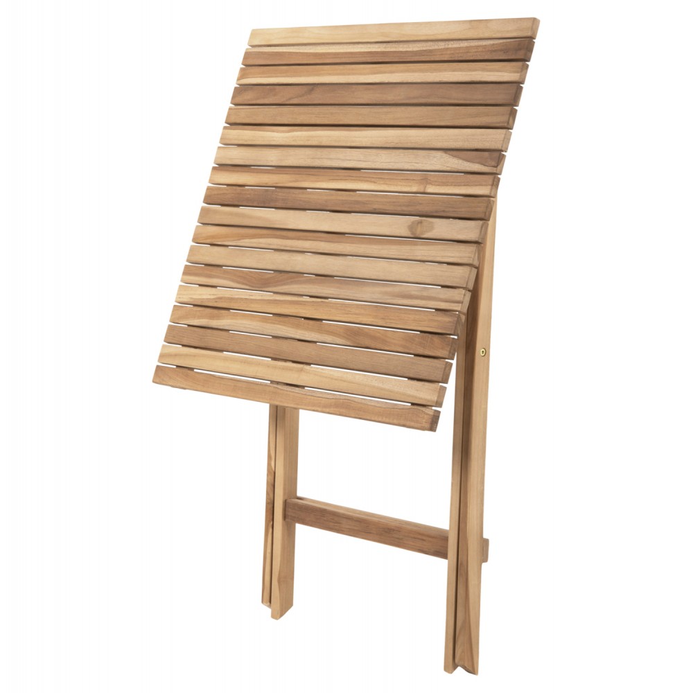 Σετ εξωτερικού χώρου 3τμχ από ξύλο σε φυσικό χρώμα 46x50x88,5