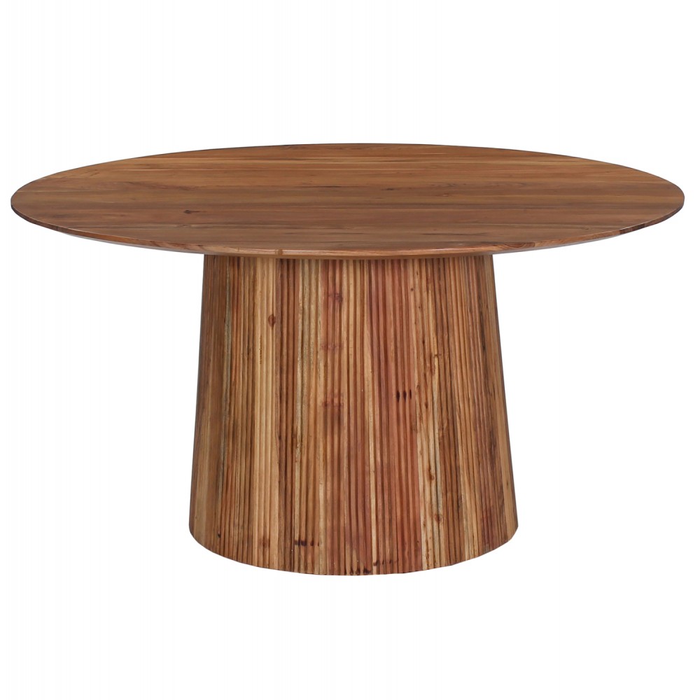 Τραπέζι τραπεζαρίας "GROOT" σε χρώμα φυσικό Φ150x76