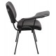 Καρέκλα συνεδρίου "JANISHA" από μέταλλο/PU σε χρώμα μαύρο 63x72x76