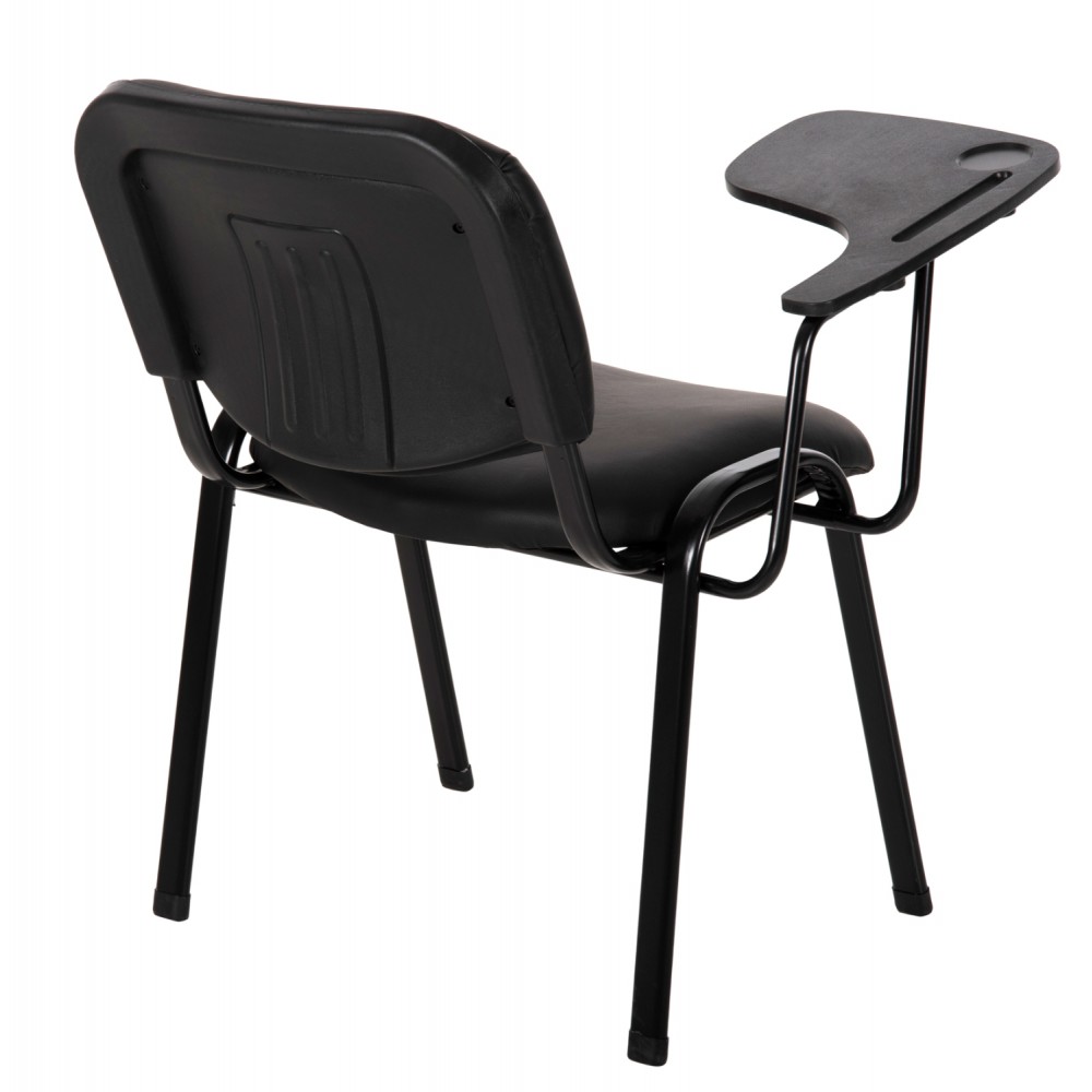 Καρέκλα συνεδρίου "JANISHA" από μέταλλο/PU σε χρώμα μαύρο 63x72x76