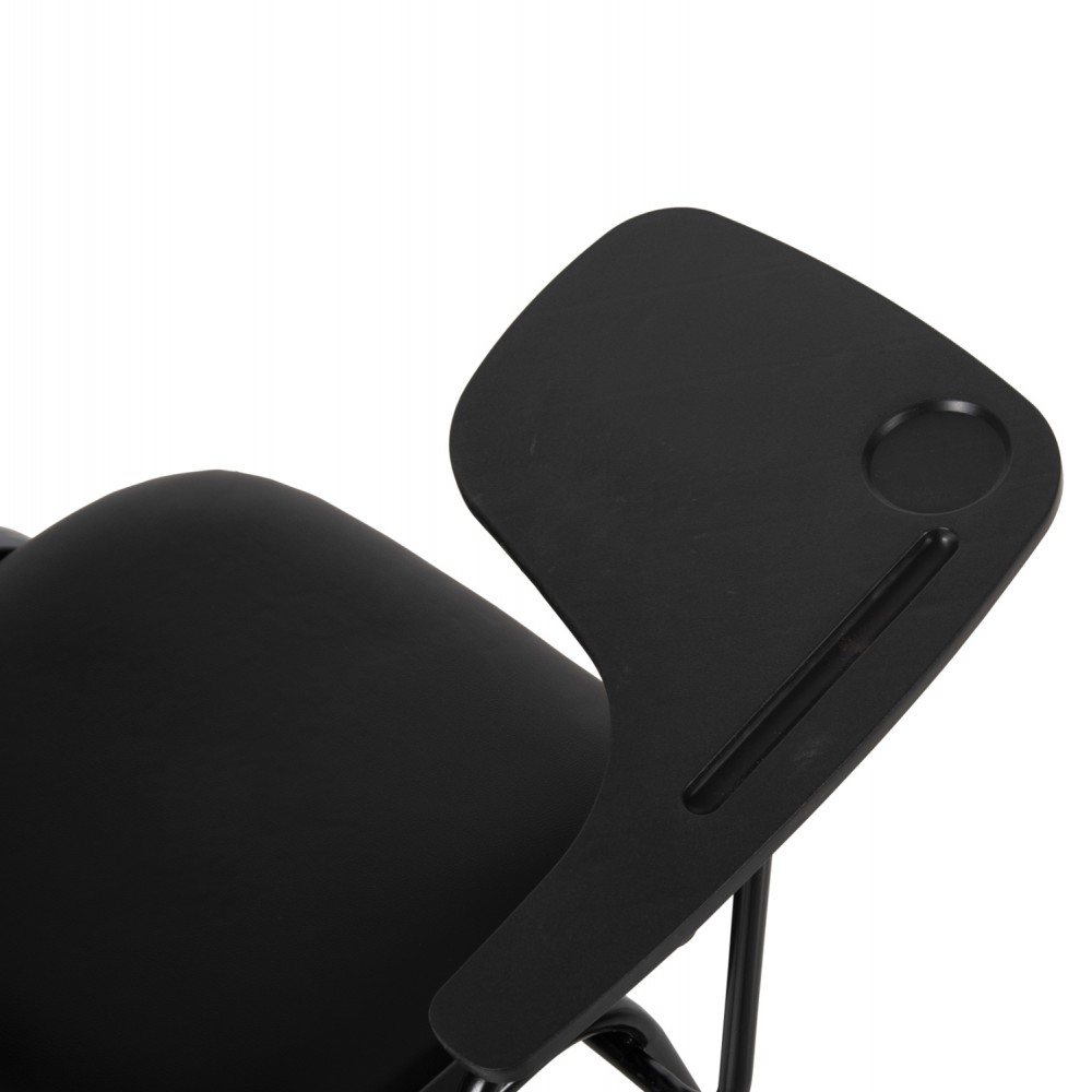 Καρέκλα συνεδρίου "JANISHA" από μέταλλο/PU σε χρώμα μαύρο 63x72x76