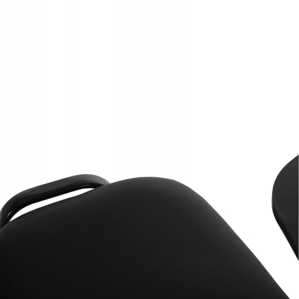 Καρέκλα συνεδρίου "JANISHA" από μέταλλο/PU σε χρώμα μαύρο 63x72x76