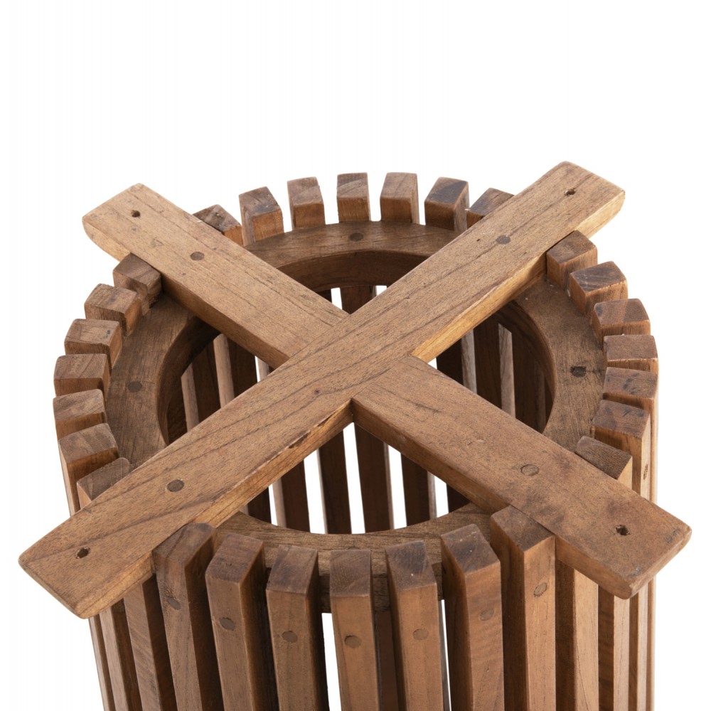 Βάση τραπεζιού "FRANTZ" από μασίφ σε χρώμα φυσικό Φ60x75,5