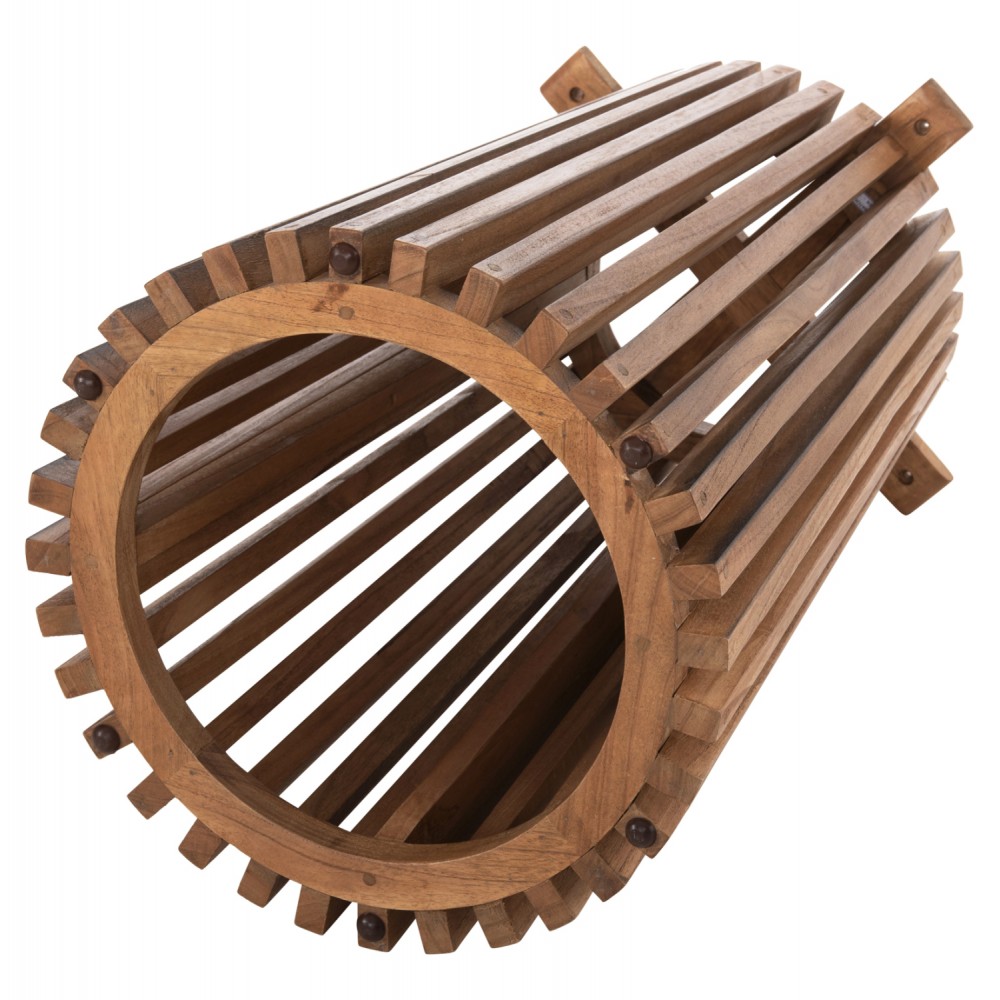 Βάση τραπεζιού "FRANTZ" από μασίφ σε χρώμα φυσικό Φ60x75,5