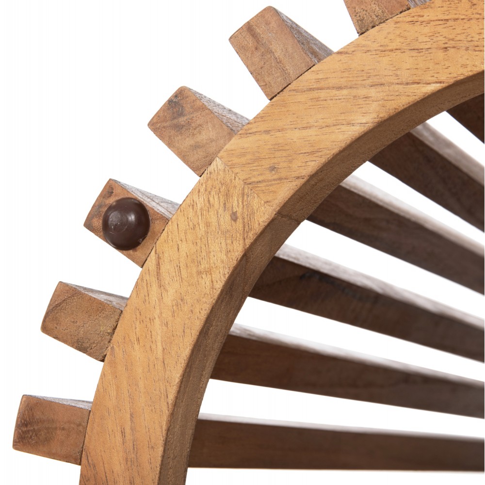 Βάση τραπεζιού "FRANTZ" από μασίφ σε χρώμα φυσικό Φ60x75,5