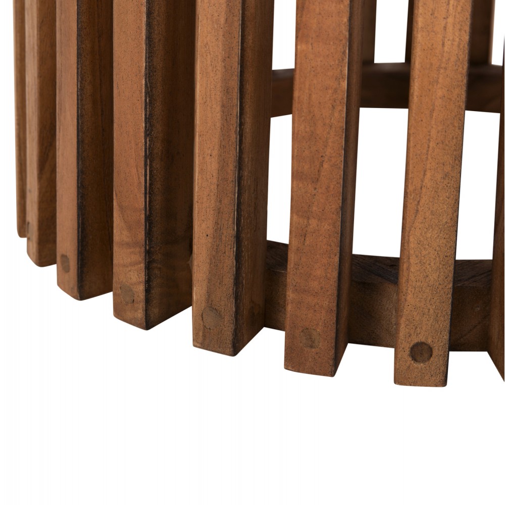 Βάση τραπεζιού "FRANTZ" από μασίφ σε χρώμα φυσικό Φ60x75,5