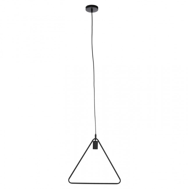 Φωτιστικό οροφής μονόφωτο από μέταλλο σε χρώμα μαύρο 38x132