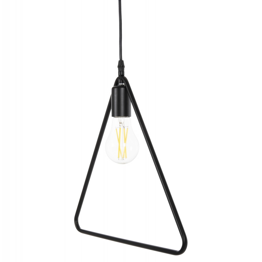 Φωτιστικό οροφής μονόφωτο από μέταλλο σε χρώμα μαύρο 38x132