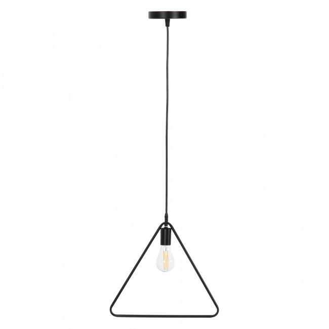 Φωτιστικό οροφής μονόφωτο από μέταλλο σε χρώμα μαύρο 38x132